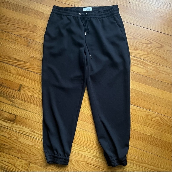ARITZIA Wilfred Black Buffon Pant Cuffed Ankle Jogger Trousers Size M - Picture 5 of 11